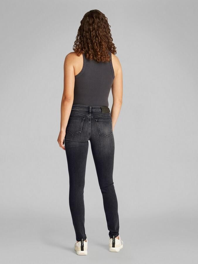 Calvin Klein Skinny fit jeans Mid rise skinny met open knoopsluiting - Foto 3