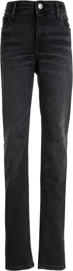 Calvin Klein Skinny fit jeans SKINNY MR SLIT OPTIC BLACK - Foto 2