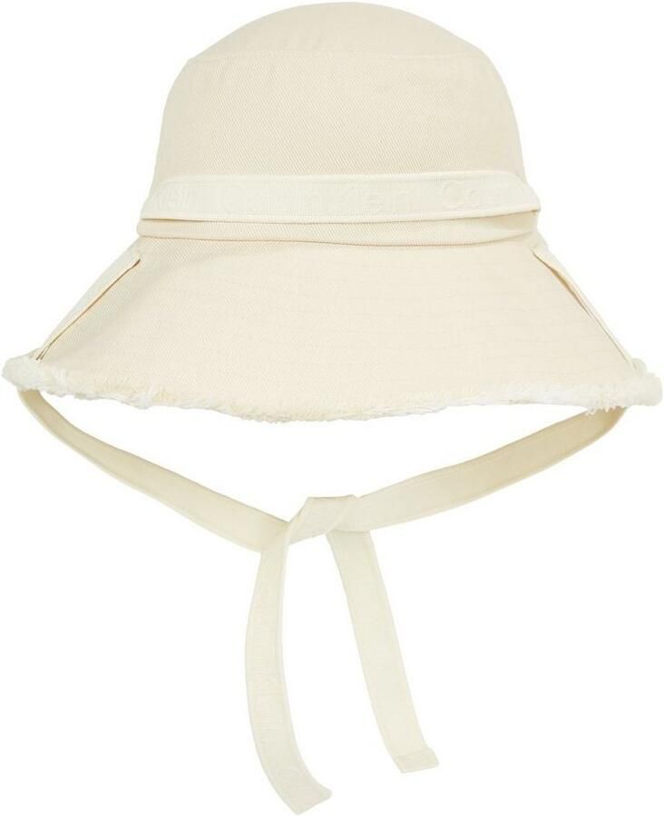 Calvin Klein Slappe hoed LOGO STRAP WIDE BRIM CANVAS HAT