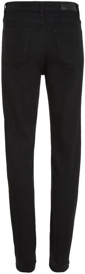 Calvin Klein Slim fit jeans MR SLIM SOFT BLACK met leren merklabel aan de achterkant van de tailleband - Foto 9