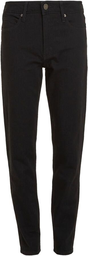 Calvin Klein Slim fit jeans MR SLIM SOFT BLACK met leren merklabel aan de achterkant van de tailleband - Foto 7
