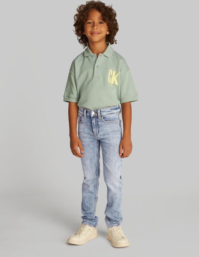 Calvin Klein Slim fit jeans REEF BLUE SLIM in stone-wasbeurt - Foto 5