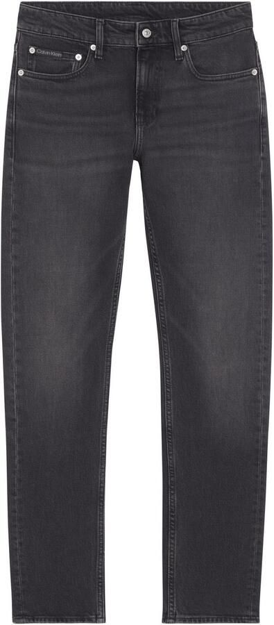 Calvin Klein Zwarte Katoenen Jeans & Broek Black Heren