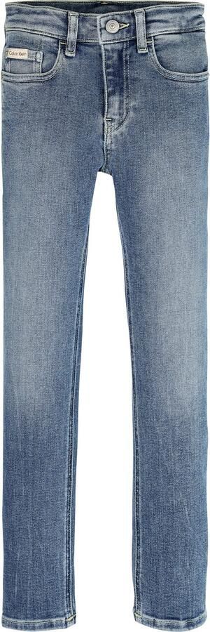 Calvin Klein Slim fit jeans SLIM NEW MID BLUE PWS voor kinderen tot 16 jaar in coole wassing - Foto 9