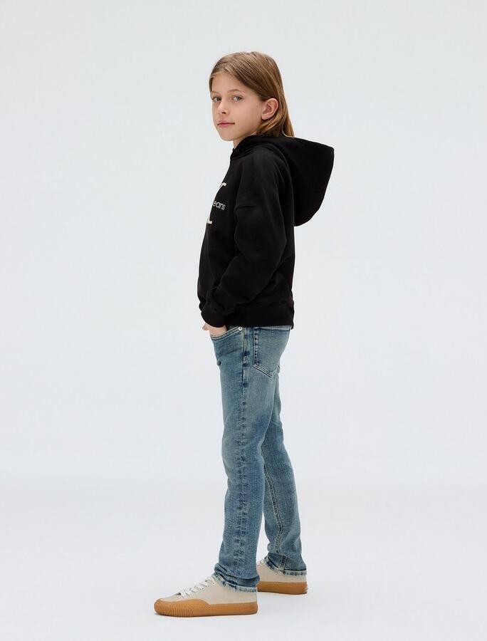 Calvin Klein Slim fit jeans SLIM NEW MID BLUE PWS voor kinderen tot 16 jaar in coole wassing - Foto 3