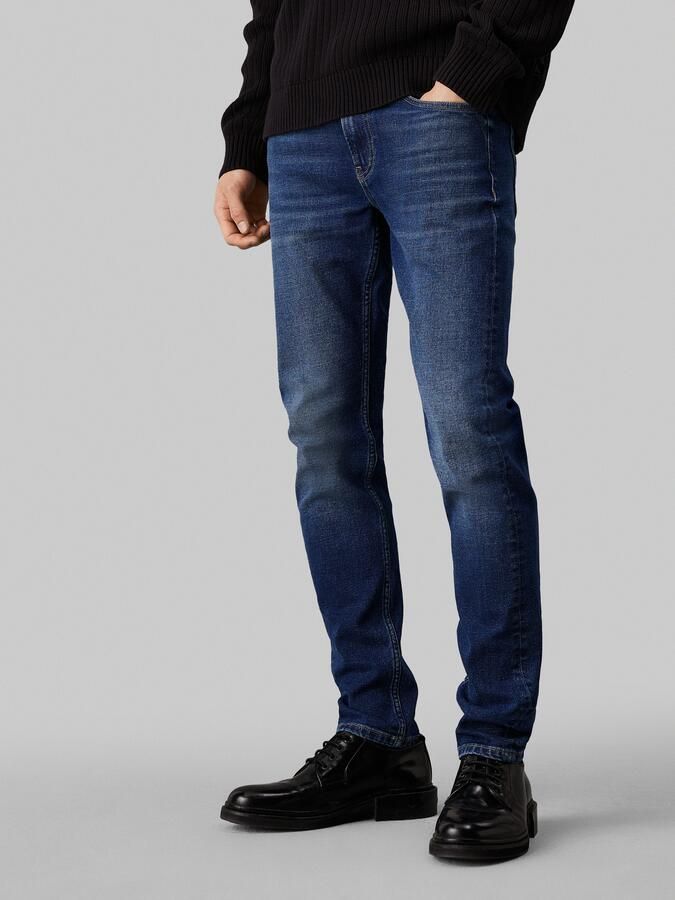 Calvin Klein Slim katoen stretch jeans Blauw Denim Blue Heren - Foto 4