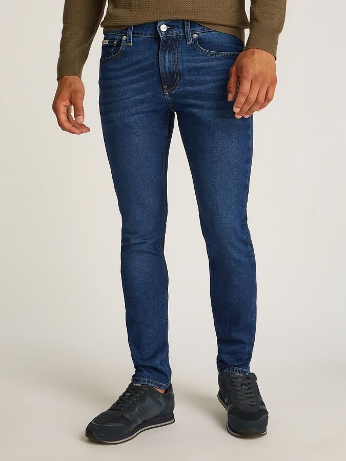 Calvin Klein Slim fit jeans SLIM TAPER Muntzakje logo borduursel - Foto 7