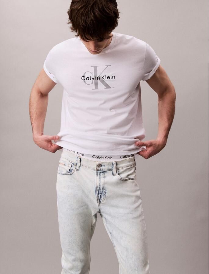 Calvin Klein Slim fit jeans SLM TPR Met riemlussen - Foto 2