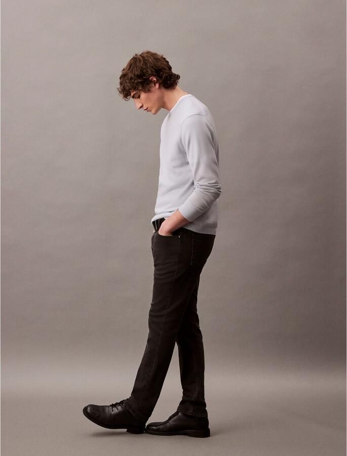 Calvin Klein Jeans Slim fit jeans met logopatch model 'Essential' - Foto 3