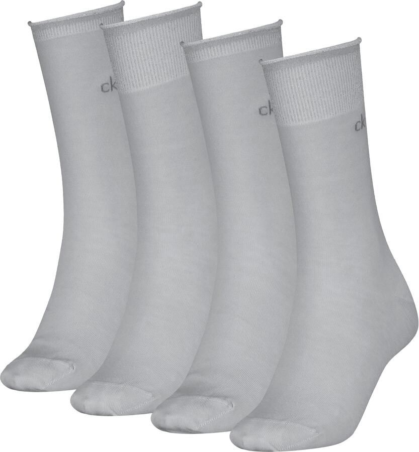Calvin Klein Sokken CK WO SOCK 4P HOLIDAY PACK LUREX Glitterdraden logoborduurwerk kleine rolrand (4 paar Set van 4) - Foto 2