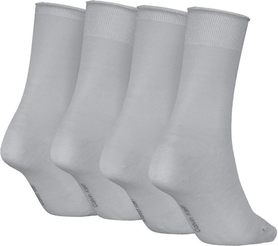 Calvin Klein Sokken CK WO SOCK 4P HOLIDAY PACK LUREX Glitterdraden logoborduurwerk kleine rolrand (4 paar Set van 4)