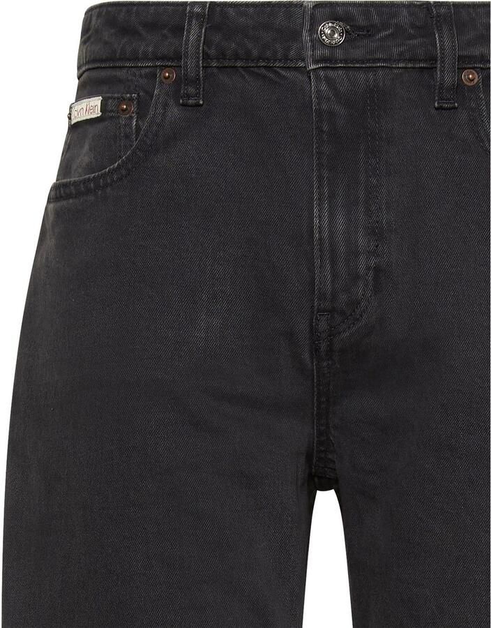 Calvin Klein Jeans Straight fit jeans van katoenmix met logopatch