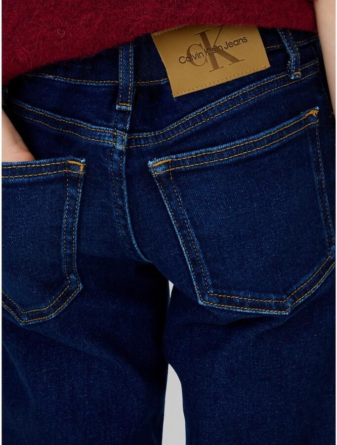 Calvin Klein Straight jeans MR STRAIGHT voor kinderen tot 16 jaar met logo patch op de band - Foto 2
