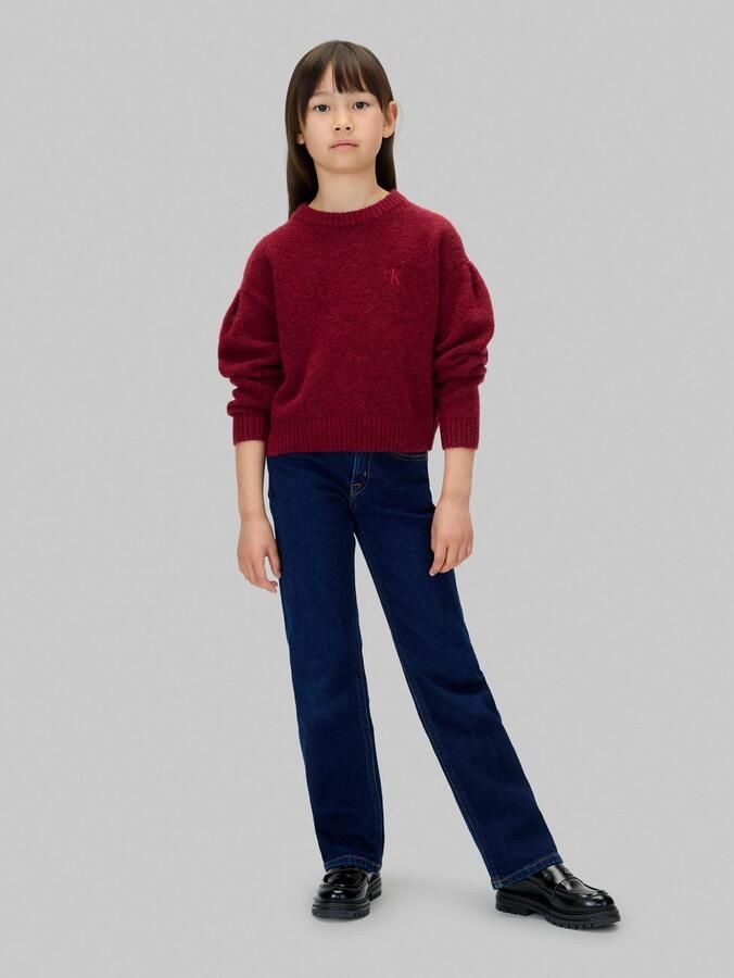 Calvin Klein Straight jeans MR STRAIGHT voor kinderen tot 16 jaar met logo patch op de band - Foto 3