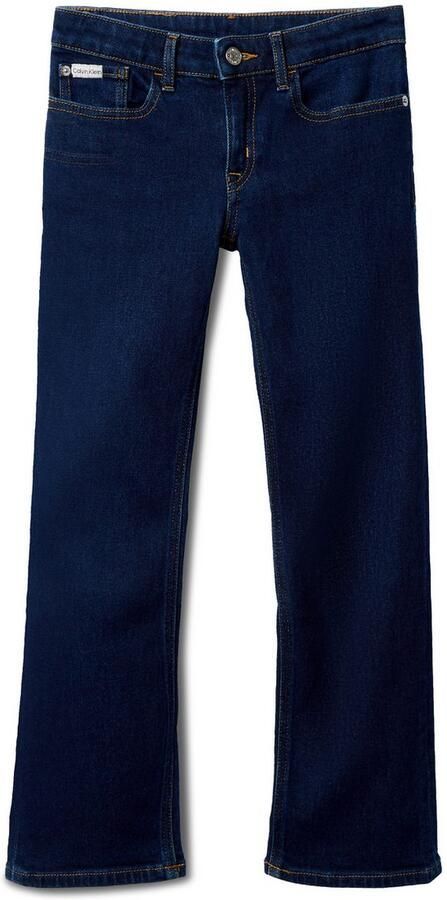 Calvin Klein Straight jeans MR STRAIGHT voor kinderen tot 16 jaar met logo patch op de band - Foto 6