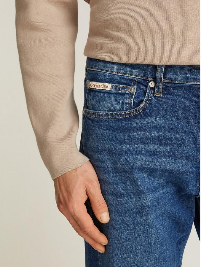 Calvin Klein Straight jeans STANDARD STRAIGHT Muntzakje logo borduursel