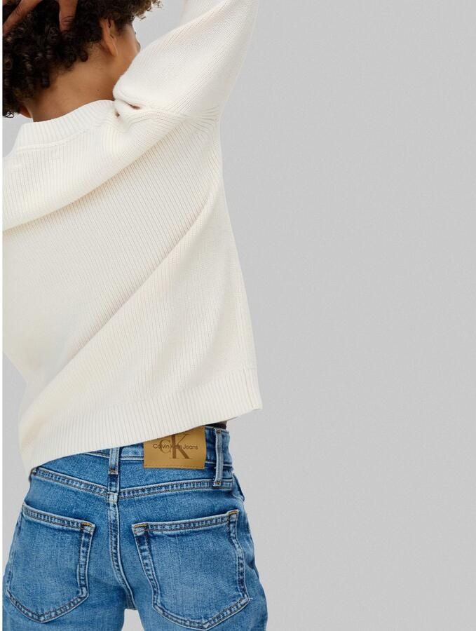 Calvin Klein Straight jeans Straight voor kinderen tot 16 jaar used-look - Foto 9