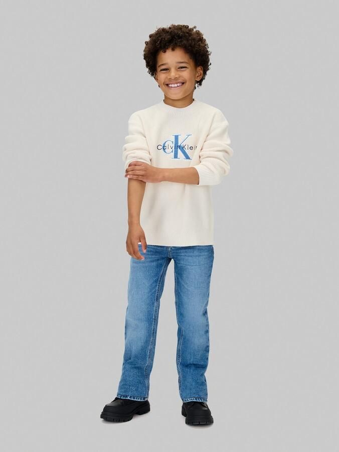 Calvin Klein Straight jeans Straight voor kinderen tot 16 jaar used-look - Foto 2