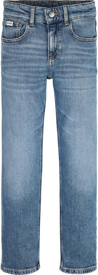 Calvin Klein Straight jeans Straight voor kinderen tot 16 jaar used-look - Foto 8