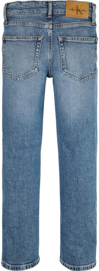 Calvin Klein Straight jeans Straight voor kinderen tot 16 jaar used-look - Foto 7