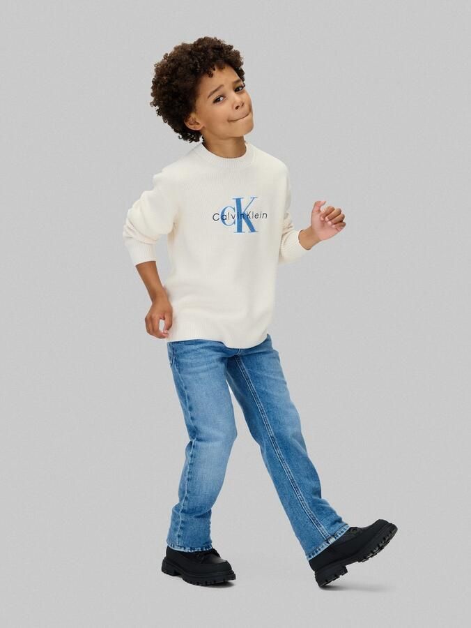 Calvin Klein Straight jeans Straight voor kinderen tot 16 jaar used-look - Foto 3