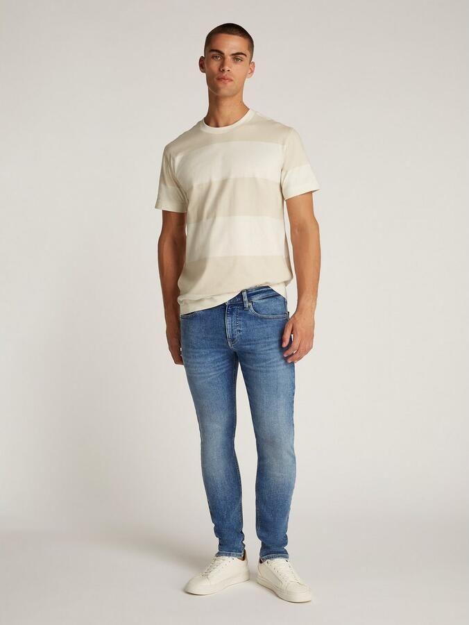 Calvin Klein Jeans Blauwe Rits Knoop Plain Heren Jeans Blue Heren - Foto 11