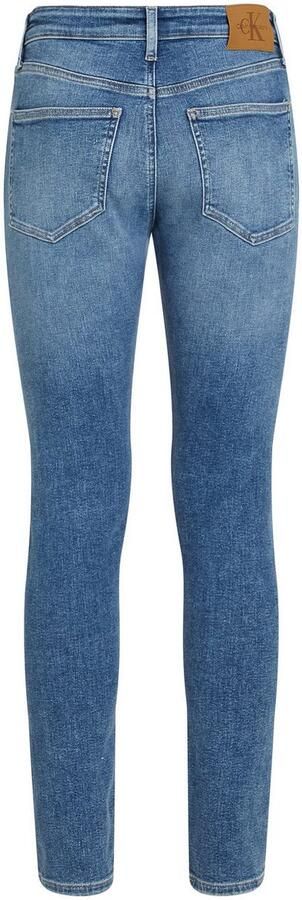 Calvin Klein Jeans Blauwe Rits Knoop Plain Heren Jeans Blue Heren - Foto 10