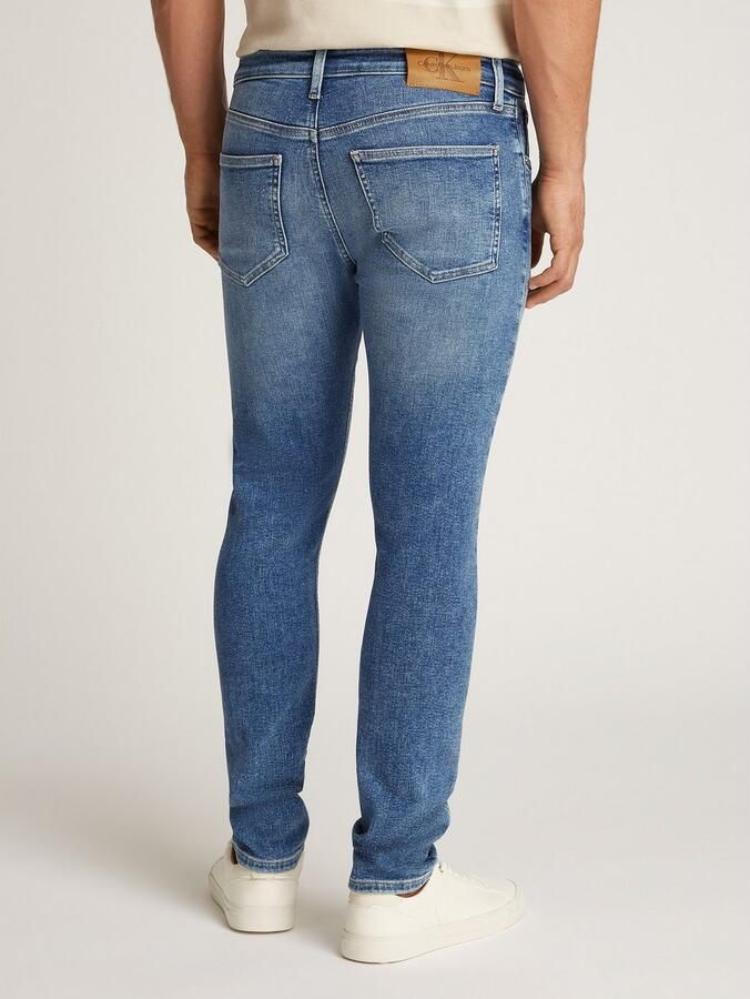 Calvin Klein Jeans Blauwe Rits Knoop Plain Heren Jeans Blue Heren - Foto 2