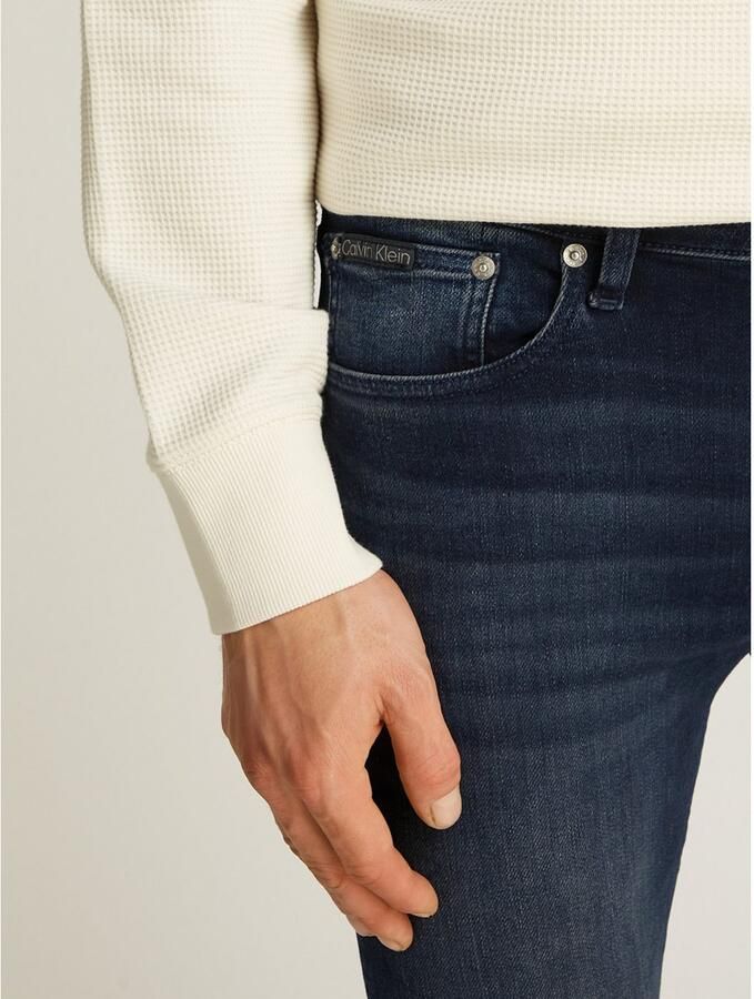 Calvin Klein Stretch jeans Skinny Muntzakje logo borduursel