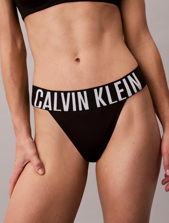 Calvin Klein String HIGH LEG THONG hoge beenopening brede band met logo-opschrift - Foto 6