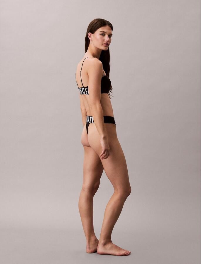 Calvin Klein String HIGH LEG THONG hoge beenopening brede band met logo-opschrift - Foto 5
