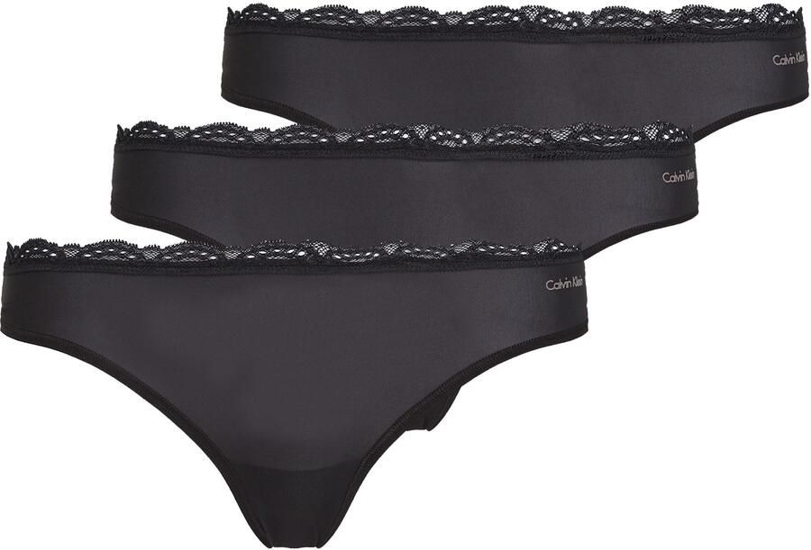 Calvin Klein String THONG 3PK met kant op de band (3 stuks) - Foto 4