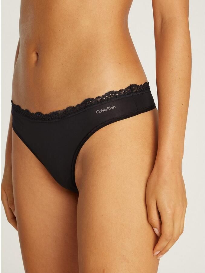 Calvin Klein String THONG 3PK met kant op de band (3 stuks)
