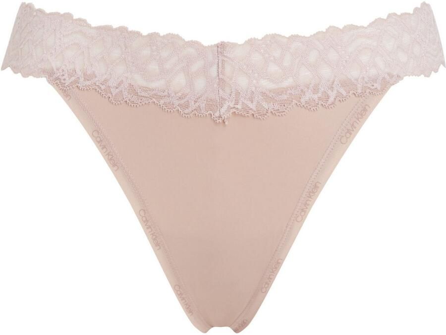Calvin Klein Underwear String met kant model 'THONG'