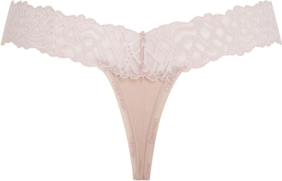 Calvin Klein Underwear String met kant model 'THONG' - Foto 4