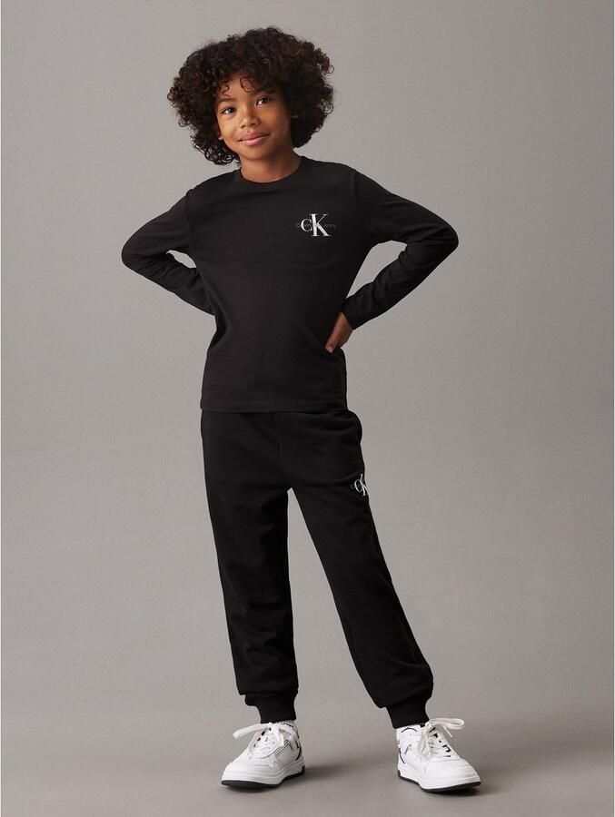 Calvin Klein Sweatbroek MONOGRAM LOGO SWEATPANTS voor kinderen tot 16 jaar - Foto 6