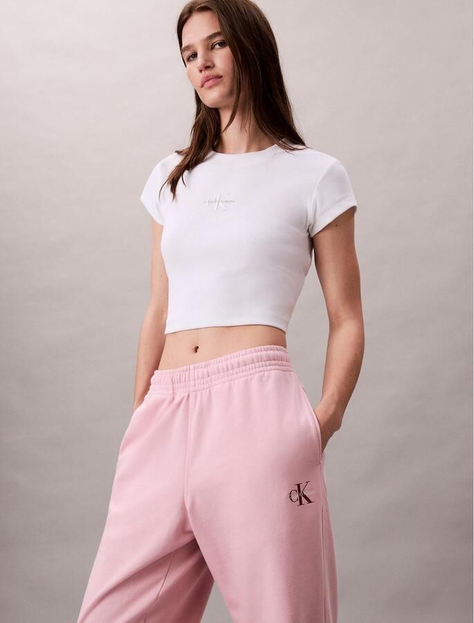 Calvin Klein Sweatbroek MONOLOGO FRENCH TERRY JOGGER - Foto 3