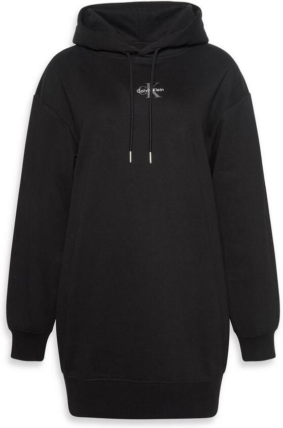Calvin Klein Jeans Relaxed fit hoodiejurk met logostitching model 'Terry' - Foto 5