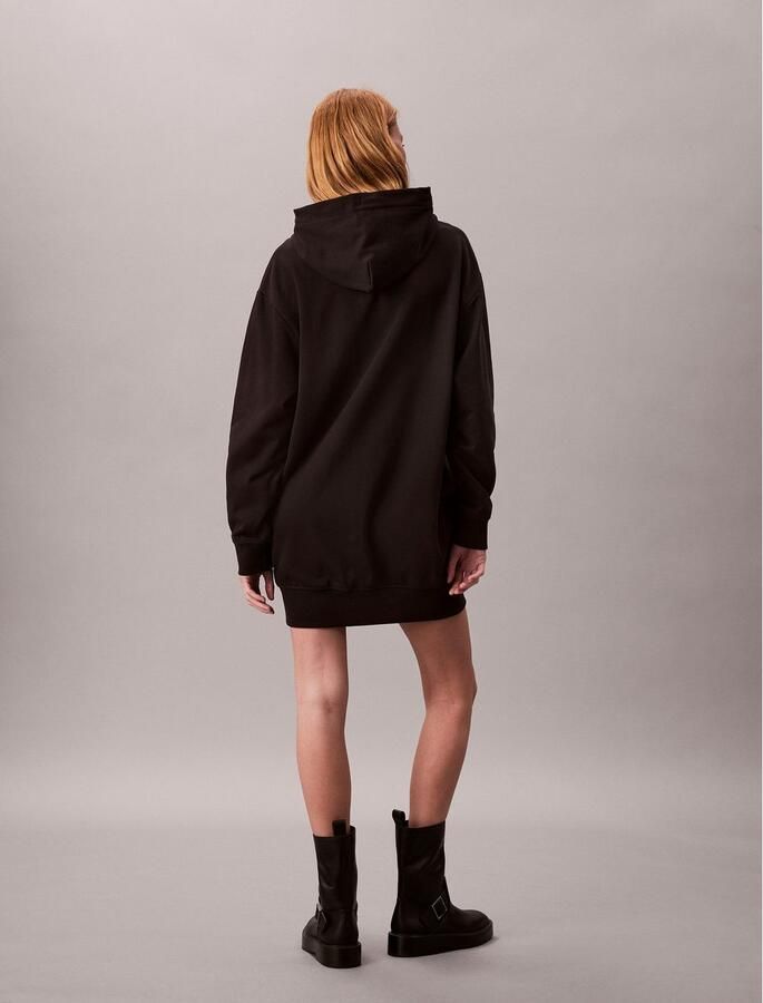 Calvin Klein Jeans Relaxed fit hoodiejurk met logostitching model 'Terry' - Foto 3
