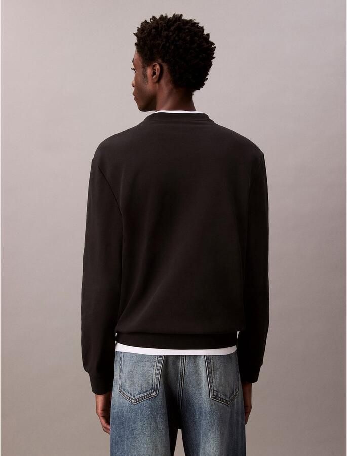 CALVIN KLEIN Heren Truien & Vesten Ls Eu Badge 350terry Cn Swtshrt Zwart - Foto 7