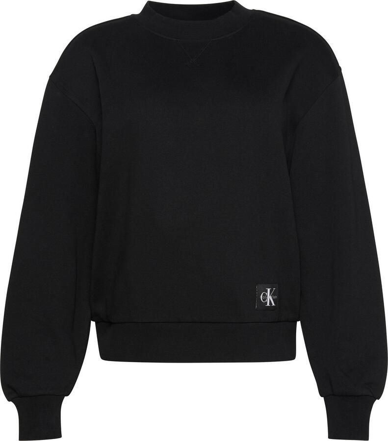 Calvin Klein Sweatshirt A- LS BADGE LOGO TERRY CREW NK