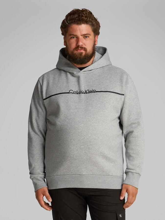 Calvin Klein Sweatshirt BT_SPLIT LINE LOGO HOODIE in grote maten met logoprint - Foto 6