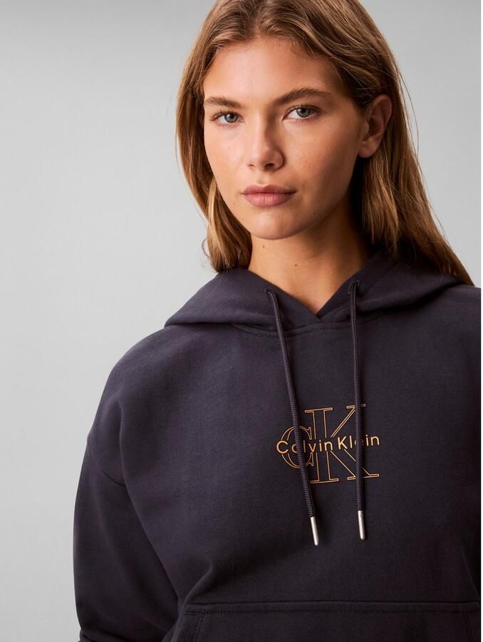 Calvin Klein Sweatshirt Capuchon met trekkoord regular fit logo-opdruk - Foto 1