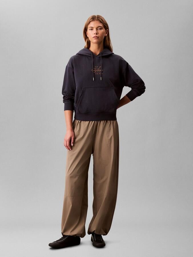 Calvin Klein Sweatshirt Capuchon met trekkoord regular fit logo-opdruk - Foto 4