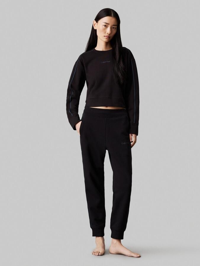 Calvin Klein Sweatshirt CREW PULLOVER met contraststrepen - Foto 4