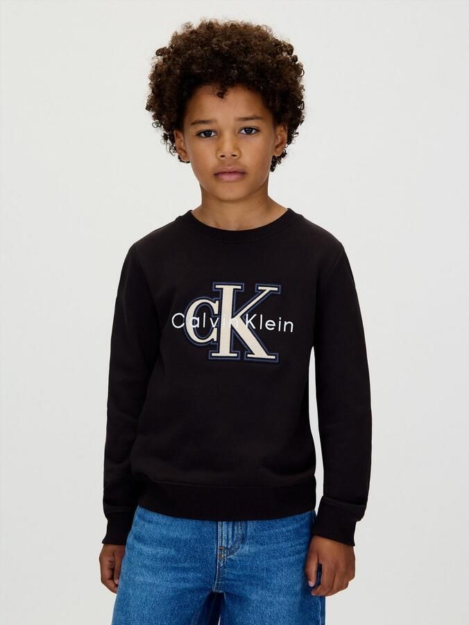 Calvin Klein Sweatshirt FESTIVE MONO SWEATSHIRT voor kinderen tot 16 jaar applicatie - Foto 8