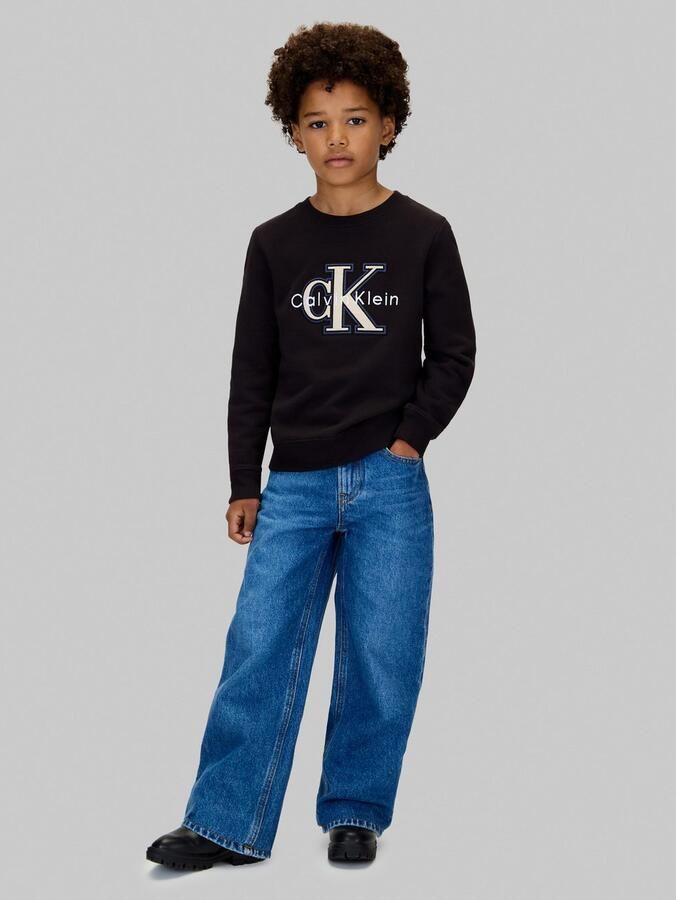 Calvin Klein Sweatshirt FESTIVE MONO SWEATSHIRT voor kinderen tot 16 jaar applicatie - Foto 5