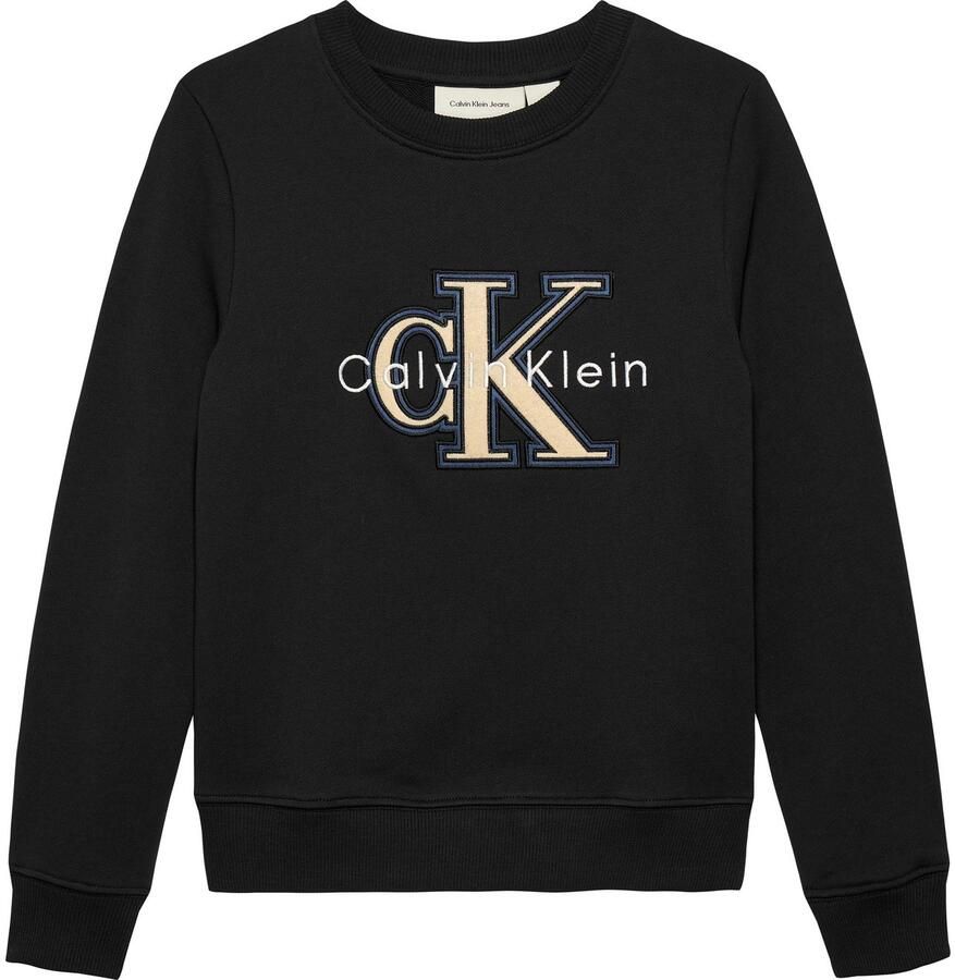 Calvin Klein Sweatshirt FESTIVE MONO SWEATSHIRT voor kinderen tot 16 jaar applicatie - Foto 2