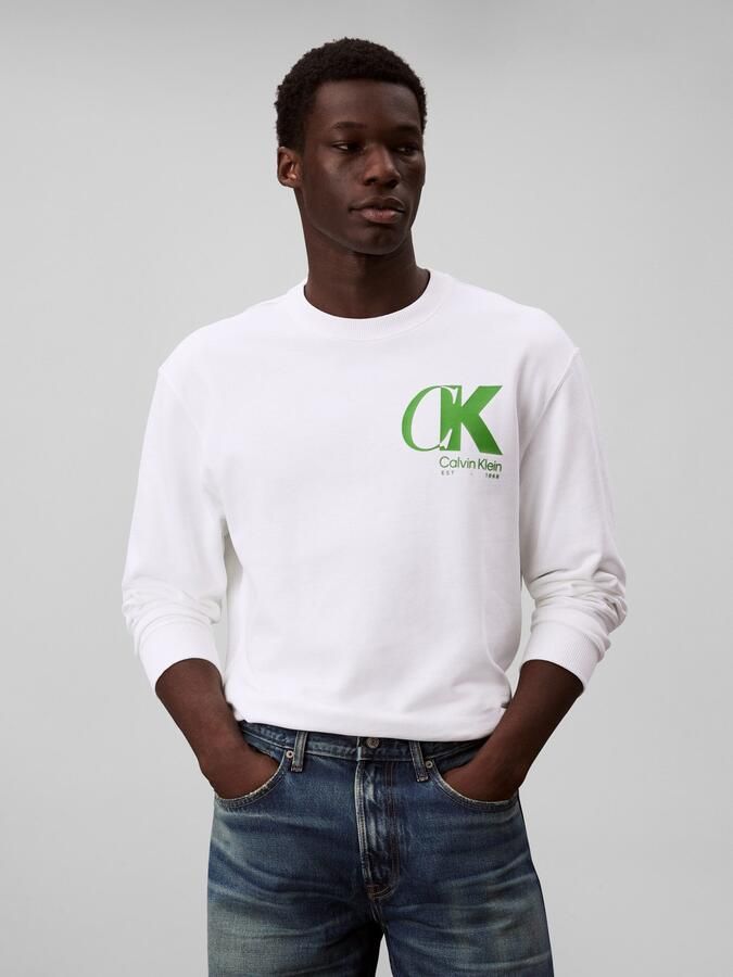 Calvin Klein Sweatshirt LS EU 350TERRY CK OVERLAP GRAPHI - Foto 6