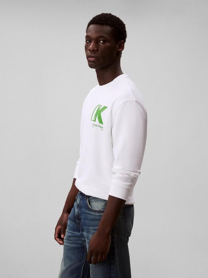 Calvin Klein Sweatshirt LS EU 350TERRY CK OVERLAP GRAPHI - Foto 3